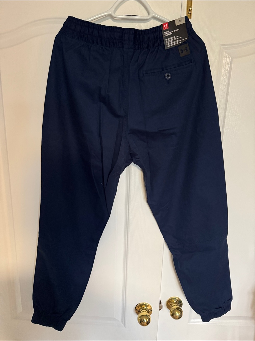 Under armiur Men's Dark Blue Elastic Waist Jogger Pants size large - Picture 5 of 6